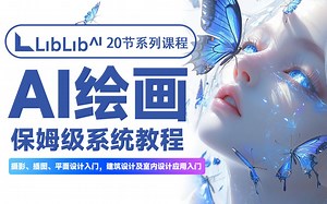 【Liblib教程】花3W买的LibLibAI系统教程，无需本地部署，云端在线即可生图，包含StableDiffusion教程和ComfyUI教程，（赠整合包）