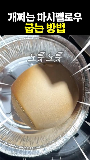 개쩌는 마시멜로우 굽는 방법