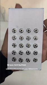 Brass rich button