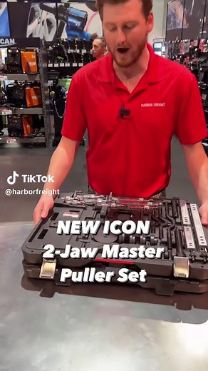 Another NEW tool we showcased at @SEMA Show 2023: The ICON 2-Jaw Master Puller Set. Look for it at your local Harbor Freight this December. #HarborFreight #ICONtools