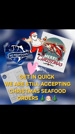 WE ARE STILL ACCEPTING CHRISTMAS ORDERS 🎄🎅 GET IN QUICK 🤗 FOR ALL YOUR CHRISTMAS SEAFOOD 🐟🐟🐟 CHEERS GARY AND TRACEY NC SEAFOODS 🥂🍺 | NC Seafoods