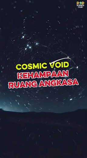 Cosmic void (ruang hampa kosmik) adalah wilayah raksasa di alam semesta yang berisi sangat sedikit atau tidak ada galaksi, terletak di antara filamen galaksi. Void menempati sebagian besar volume alam semesta, Meski terlihat kosong, void bukanlah hampa total, melainkan ruang berdensitas rendah yang mengandung gas, materi gelap, dan sisa materi. #astronomy #astrology #edutok #science #fy