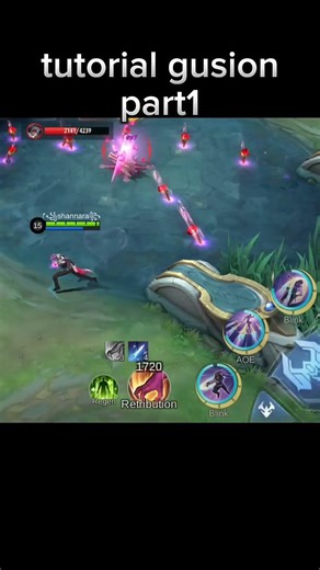 Mlbb Gusion Tutorial Video for Begginer ☠️#mobilelegends #gamerboiz #mlbb #shortsfeed #viralshorts