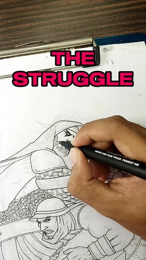 Jacob - Charcoal Drawing | Bible Story Character Drawing