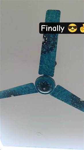 old fan makeover is done and looks awesome 👍😎 #handmadeart #upcycleart