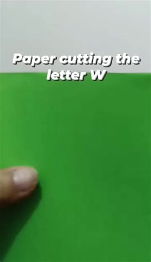 Paper cutting the letter W. So easy. #teachersheilascorner #followerseveryone #PaperCutting #letters #alphabet | Teacher Sheila's Corner