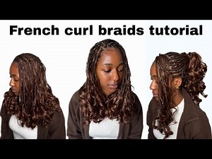 Short French Curl Braids Tutorial | Quick & Easy Protective Style