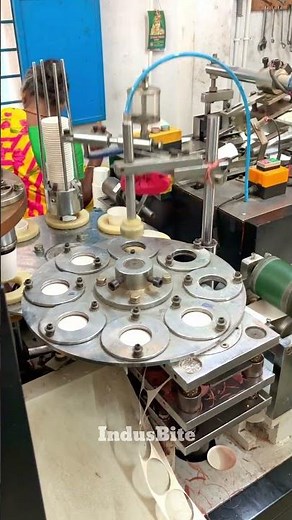 Amazing Paper Cup Making Machine in Action!#machine #manufacturing #hardwork
