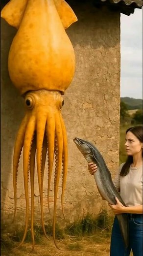 The Glowing Octopus Burst 🦑 animal rabbit white python from giant log #shortsfeed #youtubesearch