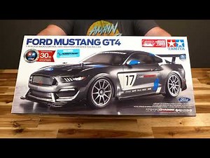 Tamiya Ford Mustang GT4 TT-02 Unboxing (TAM58664-60A)