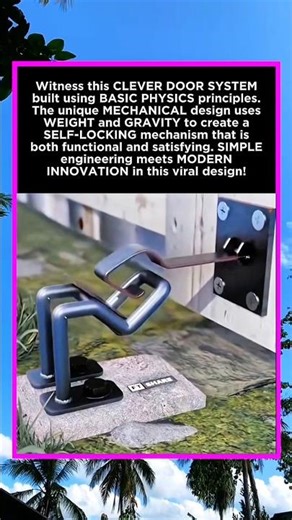 Genius Physics-Based Door Locking System | Mind-Blowing Mechanical Design ✨