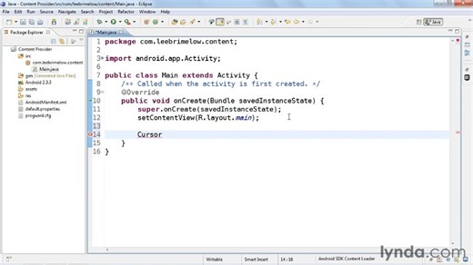 10.05 Using ContentProviders