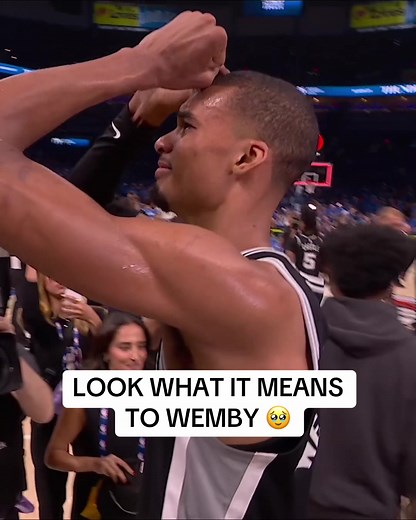 Wemby Emotional After Spurs Advance to NBA Finals