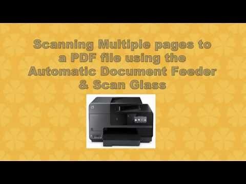 HP Officejet Pro 8620 | 8630 : Scan multiple pages using the ADF & Scan Glass