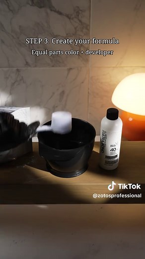 Your at-home color, made easy. ✨ Just follow these 6 simple steps and get ready to reveal your most radiant shade yet. Save this guide so you can always come back to these steps! 💛 #ZotosProfessional #AGEbeautiful #AtHomeHairColor #HairColor #HairColorRoutine