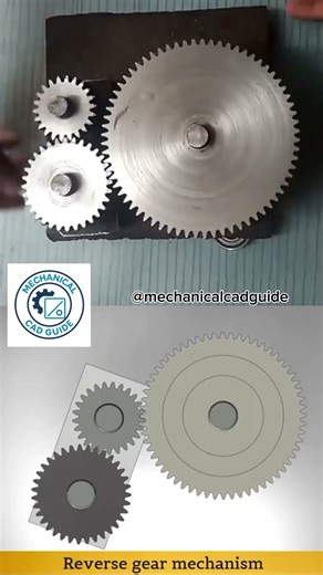 Gear Mechanism #foryou #automobile #autocadblocks #machinedesign #viral #engineering #machine