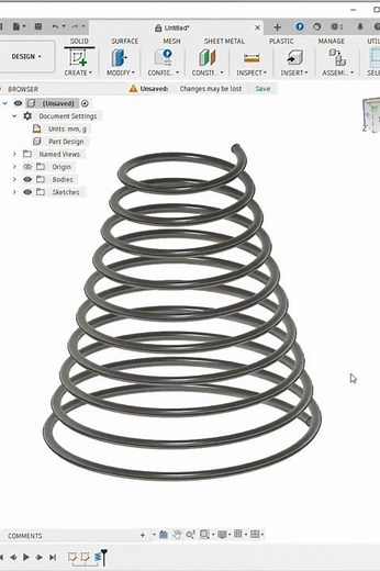 How to Create Spring / Helix in Fusion 360