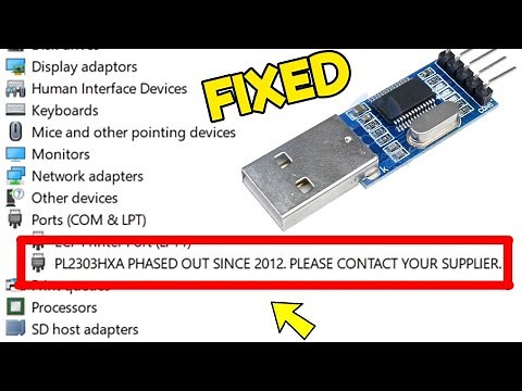 PL2303HXA PHASED OUT SINCE 2012. PLEASE CONTACT YOUR SUPPLIER [FIXED]