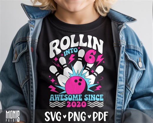Rollin Into 6 Awesome Since 2020 SVG PNG 6 Years Old Shirt Design Cut File for Cricut Silhouette Printable Clipart Sublimation - Etsy Canada