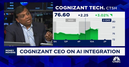 AI is going to disrupt knowledge workers, create upward social mobility in jobs, says Cognizant CEO