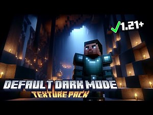 How to Download & Install Default Dark Mode Texture Pack in Minecraft 1.21.6