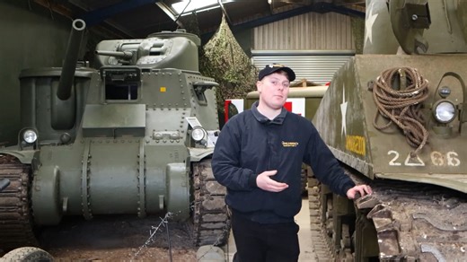 Watch a World War II Sherman tank open its driver’s seat to the public