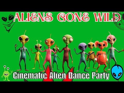 Alien Dance Party 👽💃 | Funny Green Screen Video | Cinematic HD