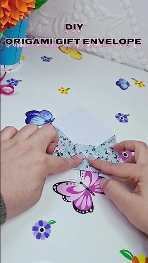 Diy origami cute gift envelope bag #diy #homemadepapercraft #trending #origami #shorts #craft #gift
