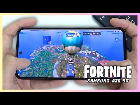 Samsung Galaxy A36 Fortnite Mobile Gaming test | Snapdragon 6 Gen 3, 120Hz Display
