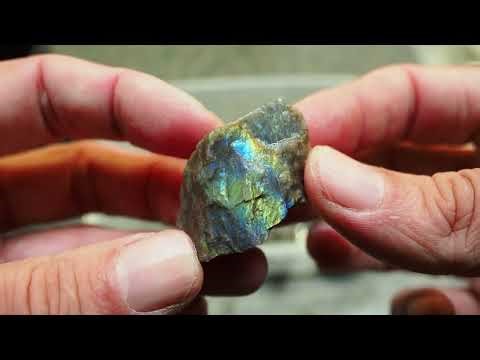 Tumbling Labradorite Feldspar - Preparing Stage 1