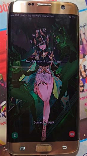 Samsung Galaxy S7 edge custom One UI 2.5 battery low & empty! #shorts