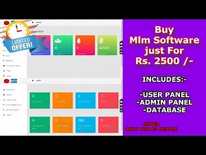 MLM software source code download | create your own mlm website | mlm software under 2500rs