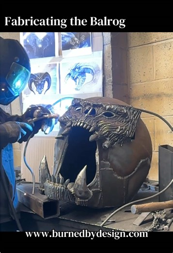 Custom Balrog Fire Pit: Crafted for Fantasy Lovers