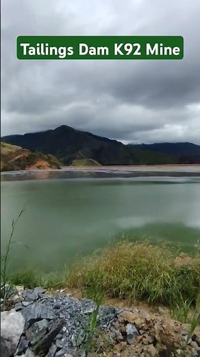 Tailings Storage Facility (Dam) at Kainatu Gold Mine, Papua New Guinea.