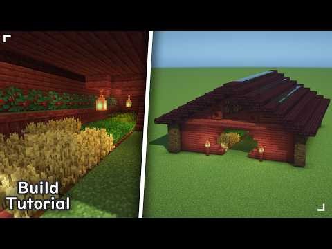 ❤️ Mangrove & Nether Brick Greenhouse 🌽 | Minecraft Build Tutorial