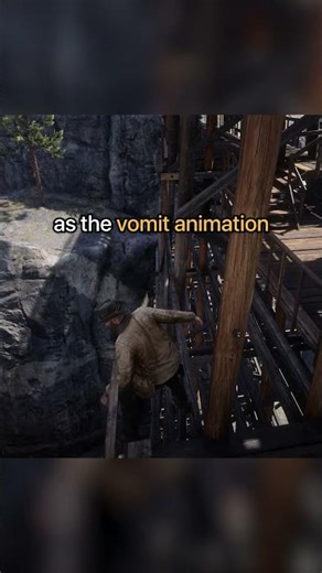 Vomiting In RDR2 Negates All Fall Damage #rdr2 #rdr #reddeadredemption
