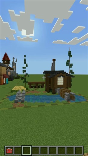 day 151 :: water mill :: creative Minecraft building