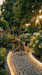 I Built a Magical LED Garden Path in Timelapse 🌿✨