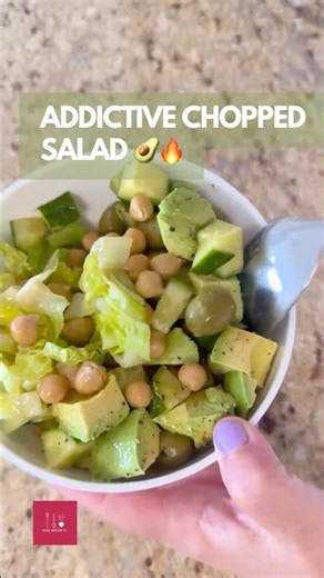 STOP SCROLLING! This Chopped Chickpea Salad Is ADDICTIVE 😳🥑🔥 (Vegan + GF Protein)