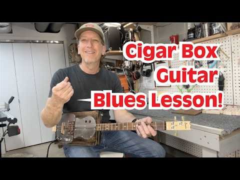 How to play I'm a King Bee by Slim Harpo - Cigar Box Guitar open G Blues Lesson with Mike Snowden