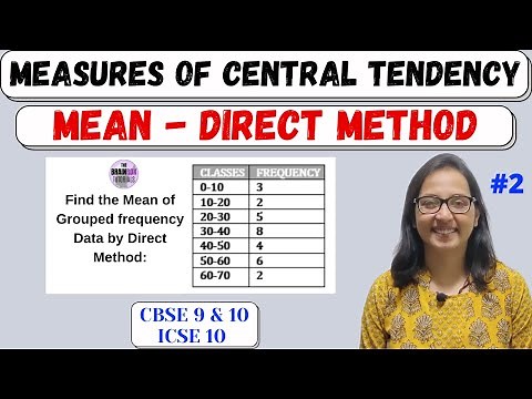 Mean Using Direct Method ।। Measures Of Central Tendency