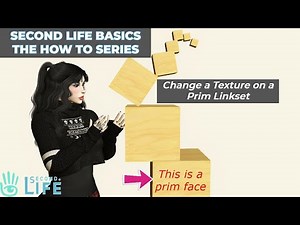 Second Life Building Basics🔨 How To: Texture Prims in a Linkset