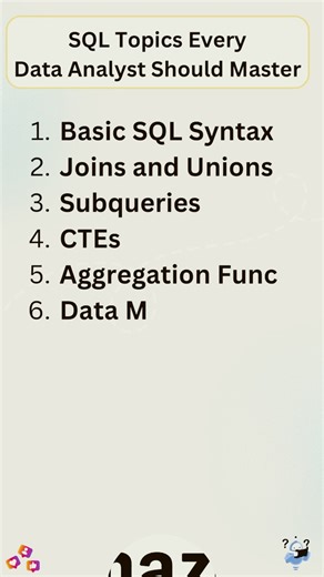 SQL important topics #sqlprojects #datanalytics