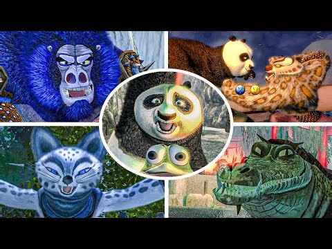 Kung Fu Panda - All Bosses Fight Gameplay
