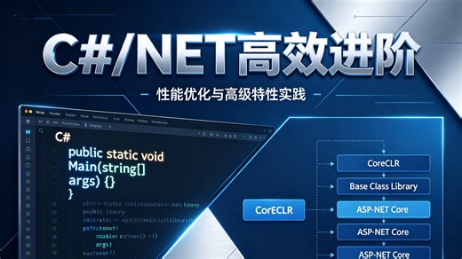 C#/.NET 高效进阶：企业级实战路线，少走弯路，入门直达精通，看完直呼太顶了！