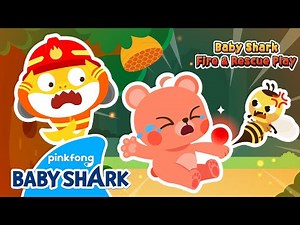 Help! It's a Bee Attack! | Baby Shark Fire & Rescue Play | Baby Shark Official