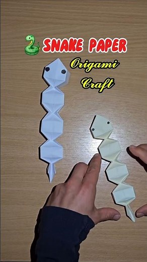 Origami sliding paper snake. Fun | Easy. How to make step by step. Diy (A4) ‪@OrigamiCraftsman‬