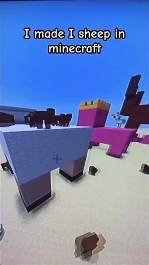 I made a sheep in minecraft bedrock edition