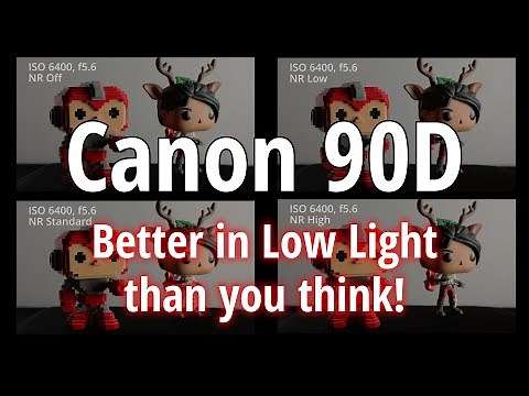 Canon 90D | Low Light and High ISO Speed Noise Reduction Video Testing
