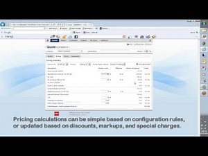 Infor SyteLine - Advanced Quoting & Ordering -- Easy Quotes for Complex Configurations